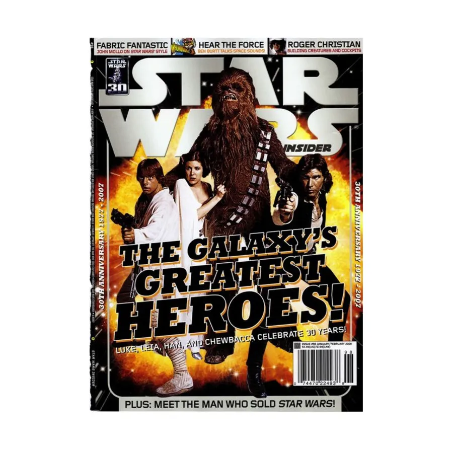 

Журнал #98 "Luke, Leia, Han and Chewbacca Celebrate 30 Years!", Star Wars Insider #051 - #100 (WOTC)