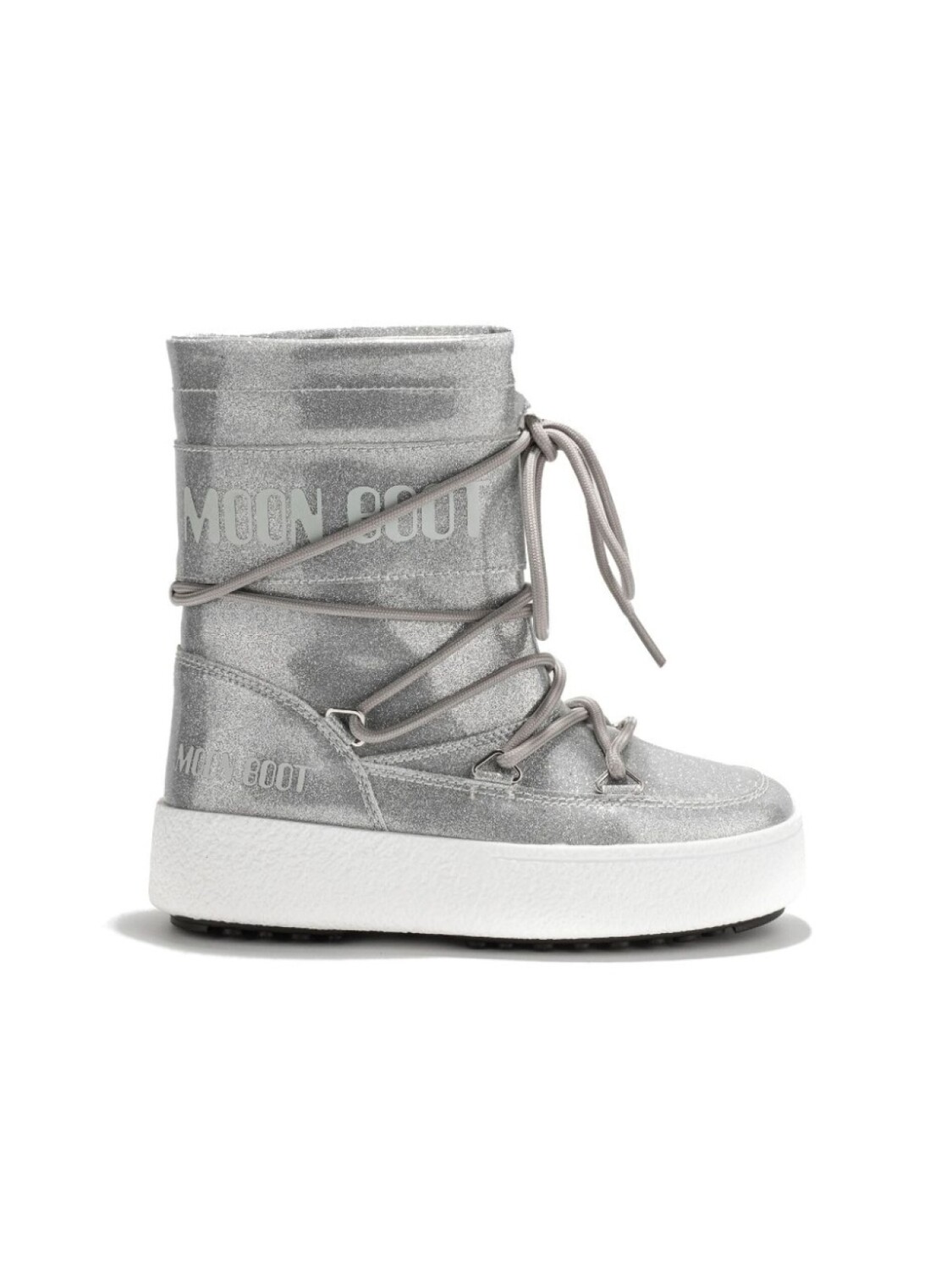 

Moon Boot Kids сапоги Icon Junior с блестками, серебристый