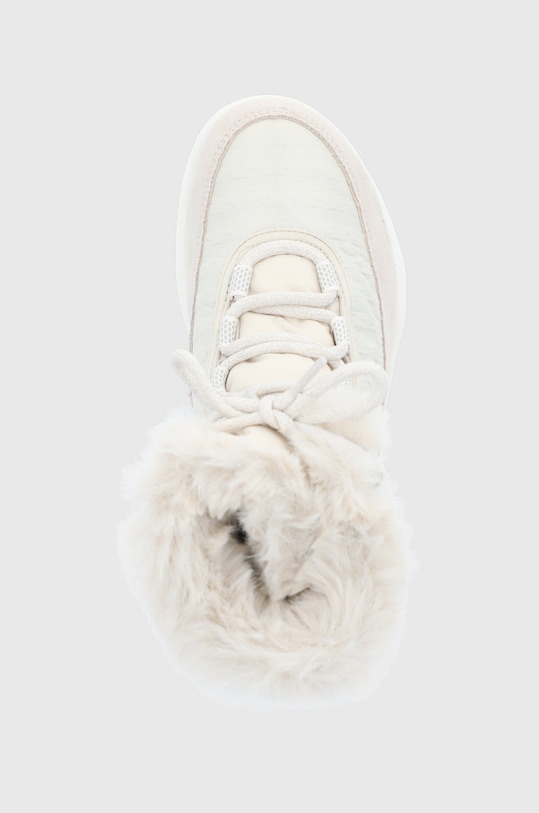 Женские зимние ботинки Columbia Slopeside Peak Luxe из искусственной замши и текстиля, бежевый — фото 4