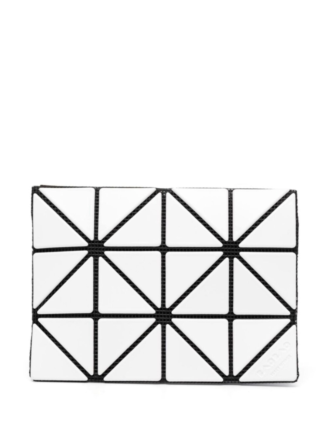 

Bao Bao Issey Miyake high-shine geometric-design cardholder, белый