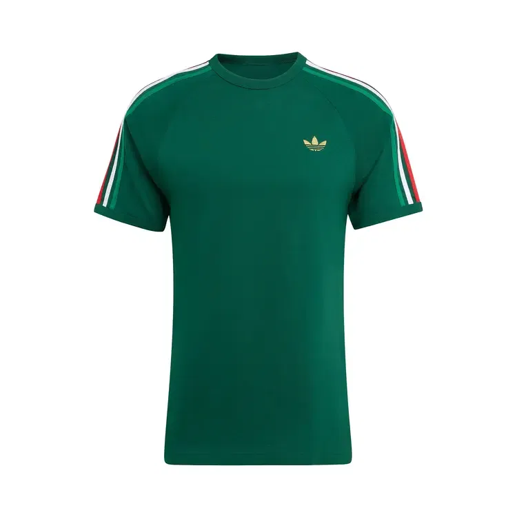 Футболка с тремя полосками Adidas Originals, зеленый