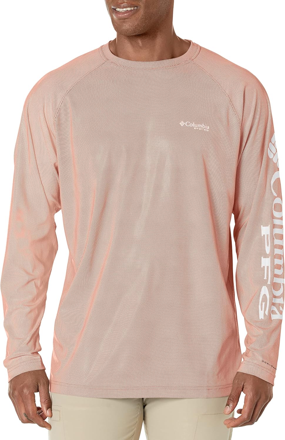 

Футболка Columbia Mens Terminal Deflector Long Sleeve, Island Orange/White, Белый, Футболка Columbia Mens Terminal Deflector Long Sleeve, Island Orange/White