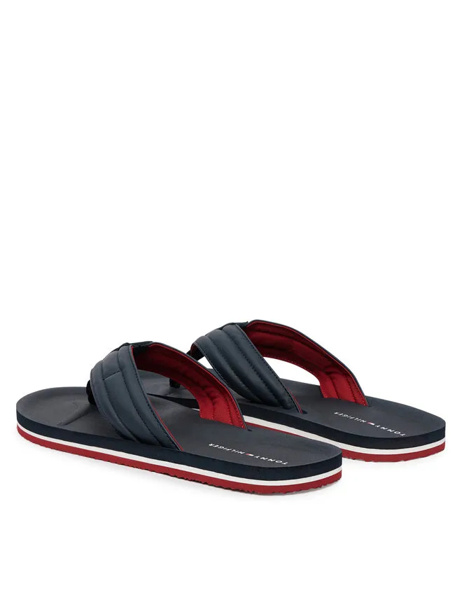 Tommy Hilfiger Пляжные сандалии Hilfiger с мягкой подкладкой FM0FM05801, темно-синие — фото 4