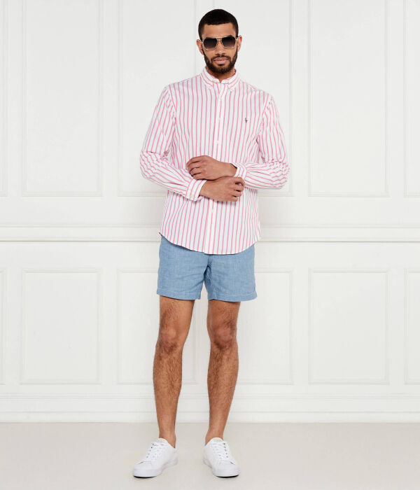 Рубашка Custom fit Polo Ralph Lauren, розовый — фото 2