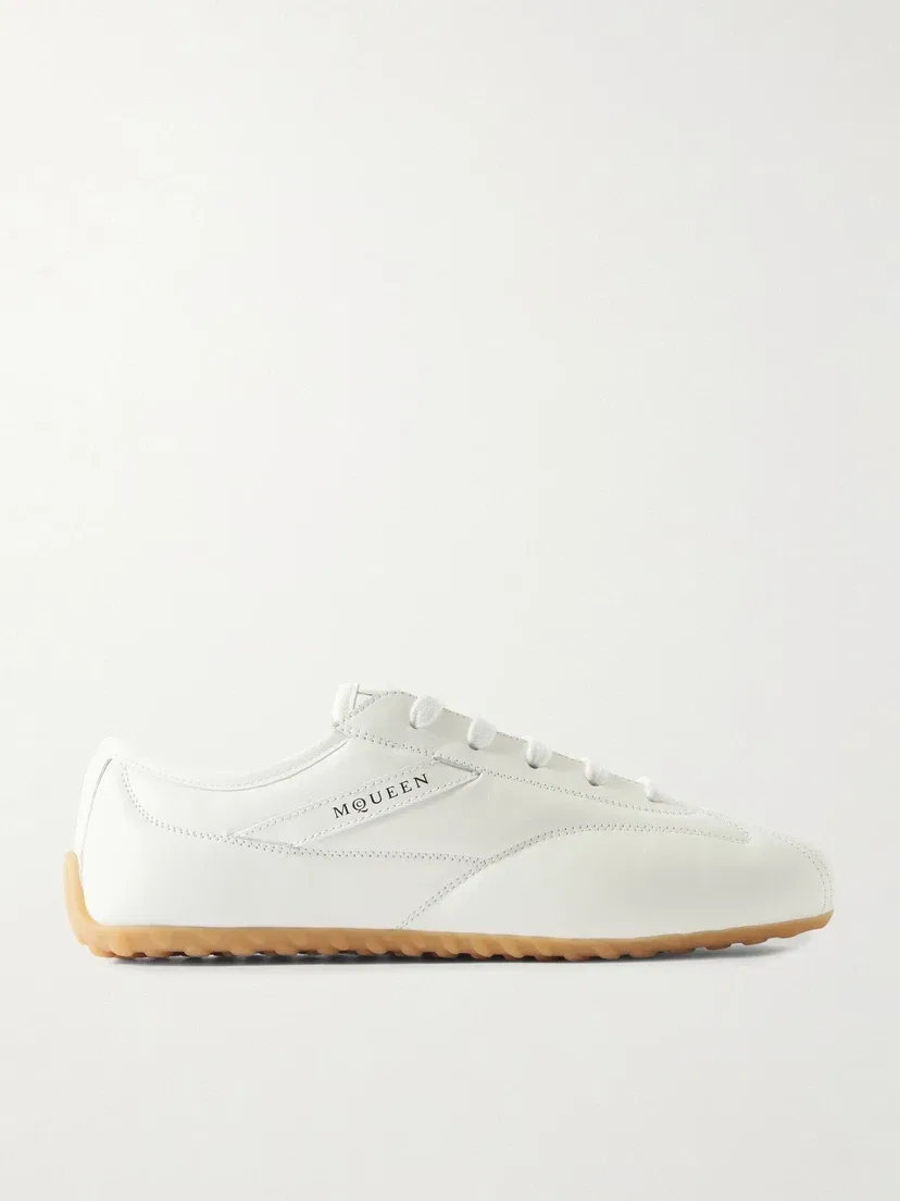 Кожаные кроссовки MCQUEEN, белый