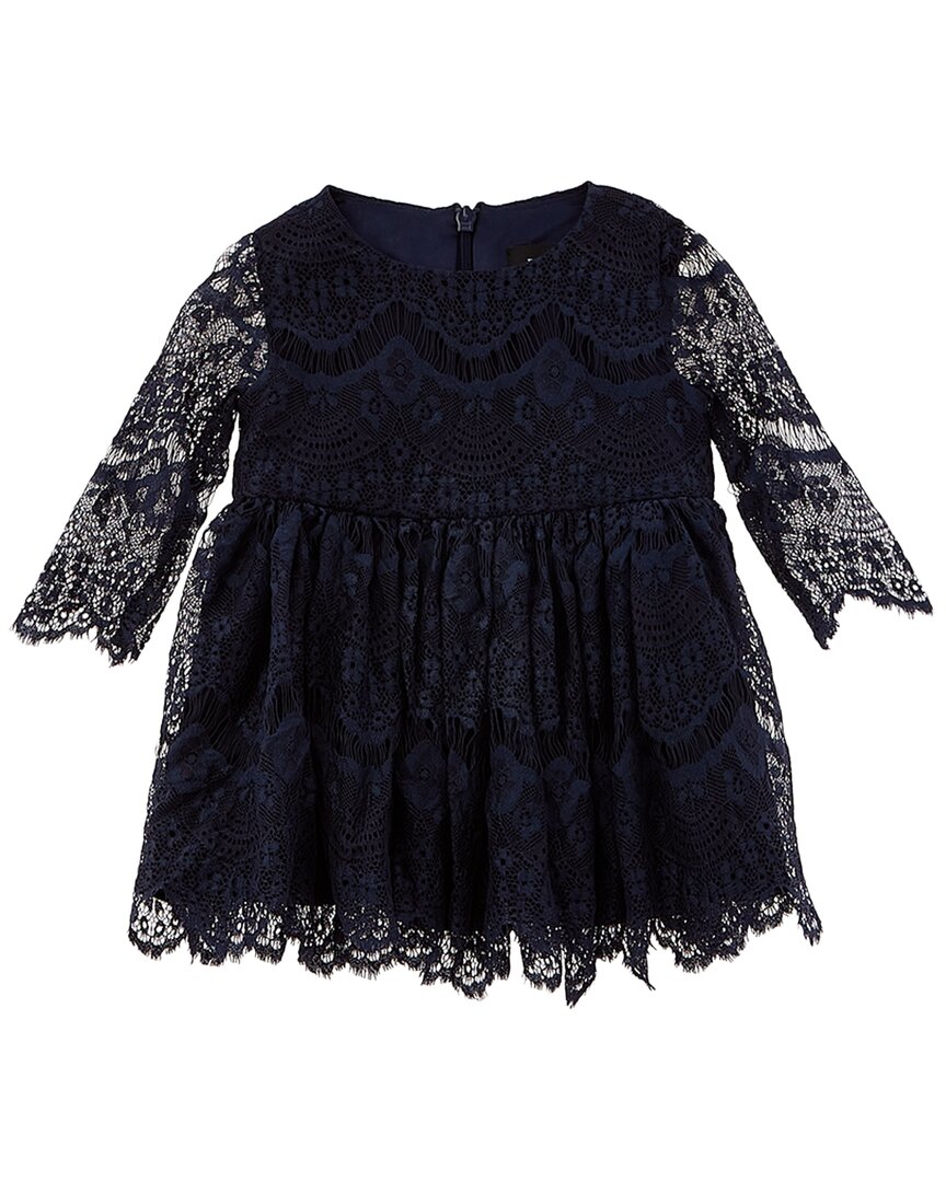 

Платье Bardot Gertrude с кружевом, синий