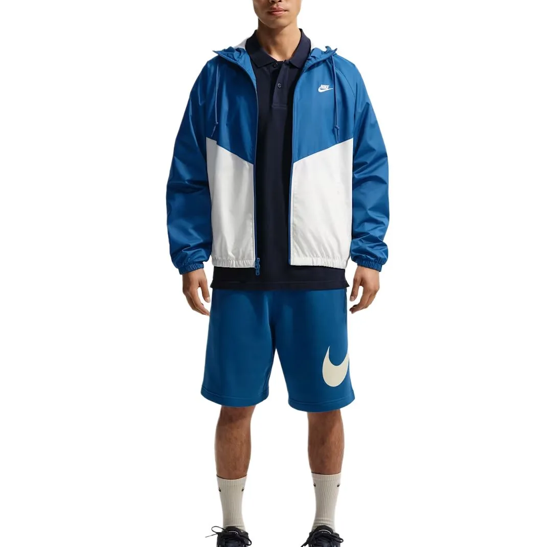 Nike WINDRUNNER куртка мужская Palace Blue/Sail White/Sail White с капюшоном Moderate Others — фото 3