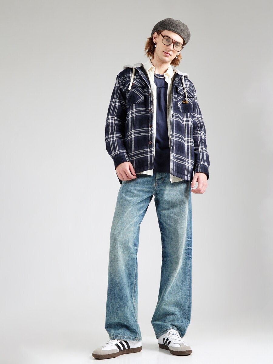 Куртка классического кроя для межсезонья Superdry, темно-синий — фото 4