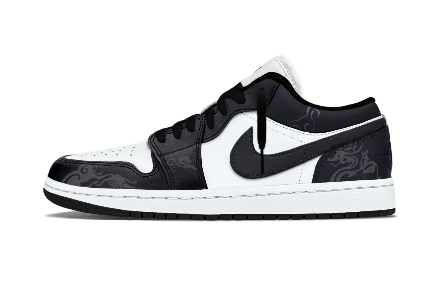 

Кроссовки Air 1 Panda AJ с кожаной амортизацией, износостойкие низкие винтажные баскетбольные кроссовки унисекс Jordan, черный