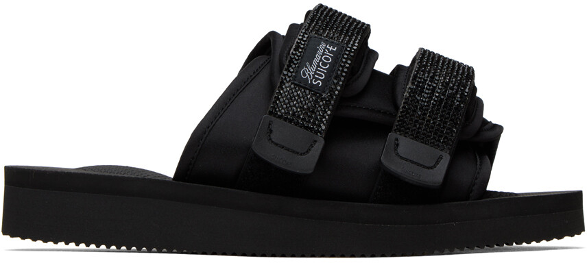 Черные мото-сандалии Blumarine Suicoke Edition