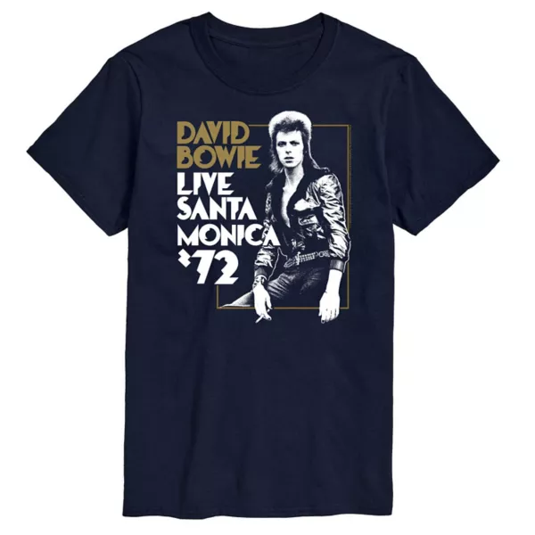 

Мужская футболка David Bowie Santa Monica Licensed Character, синий