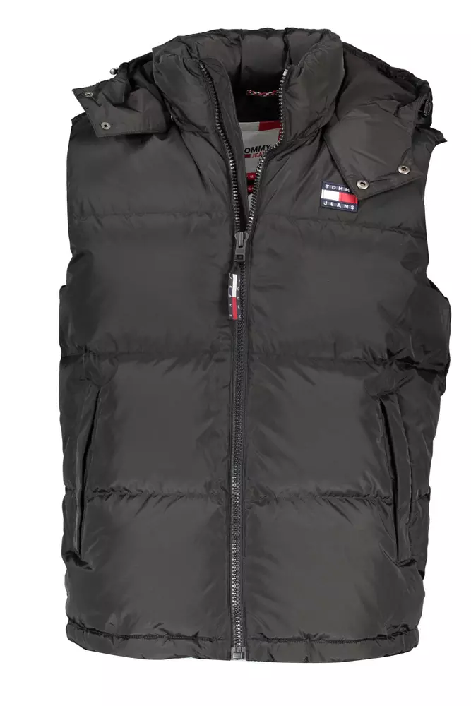 

Черная мужская куртка из полиэстера Tommy Hilfiger