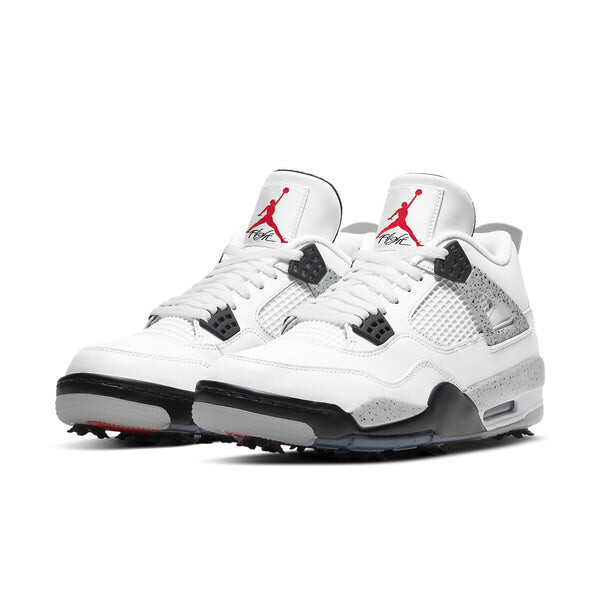 Кроссовки 4 golf 'white cement' Air Jordan, белый — фото 4