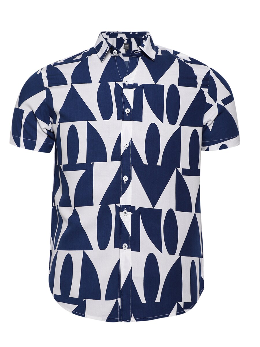 

Рубашка на пуговицах классического кроя Campus Sutra Nolan, темно-синий