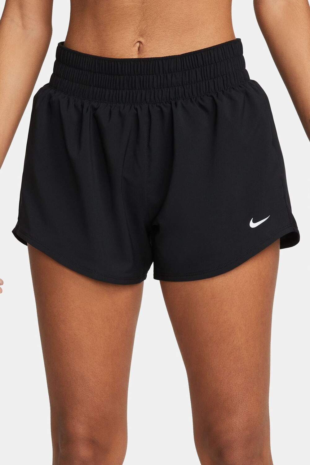 Короткие шорты One dri fit со средней посадкой длиной 3 дюйма на подкладке Nike, черный — фото 4