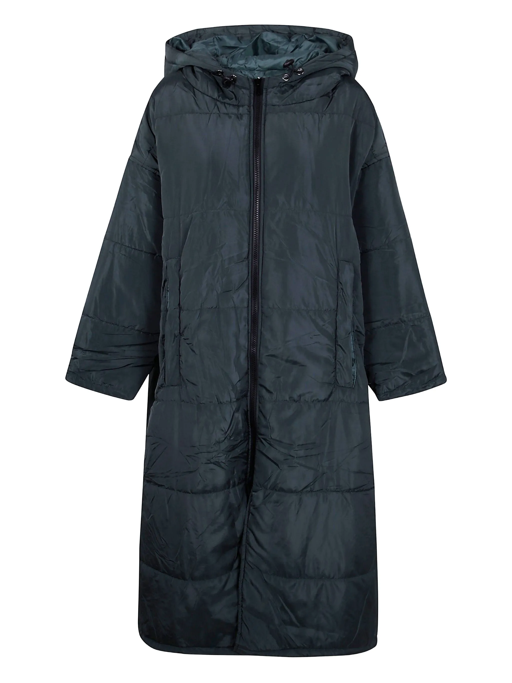 

Стеганое пальто с капюшоном Sittingsuits, синий