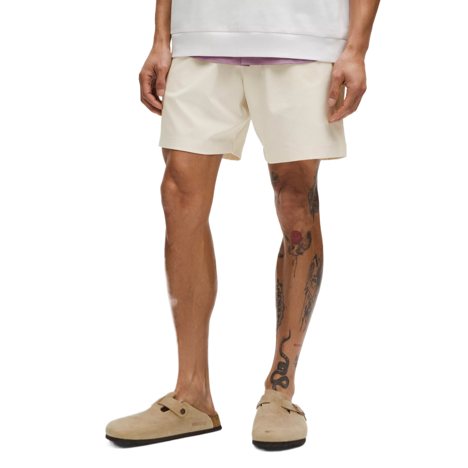 

Повседневные шорты ABC для мужчин Lululemon, светлая слоновая кость