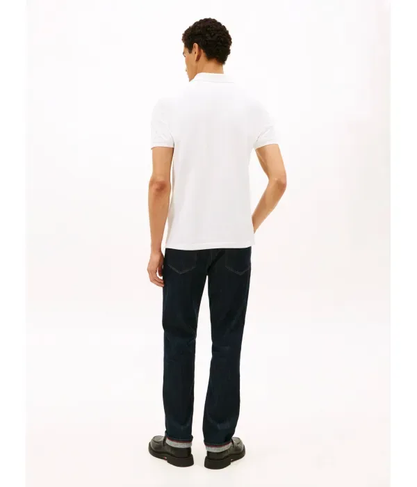 Поло PIQUE REG regular fit Tommy Hilfiger, белый — фото 3