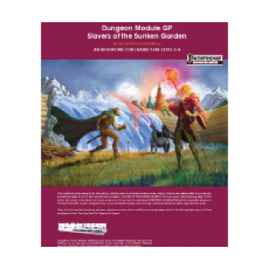 

Модуль Slavers of the Sunken Garden (Free RPG Day 2012), Pathfinder (Gaming Paper)
