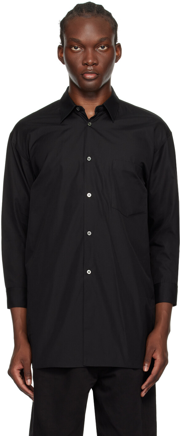 

Рубашка с расклешенным воротником Black Comme des Garcons, черный