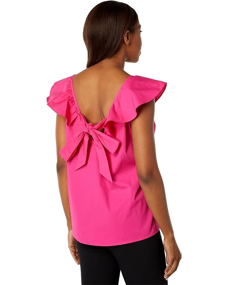 

Блуза H Halston Sleeveless Ruffled Strap Blouse, цвет Bright Rose