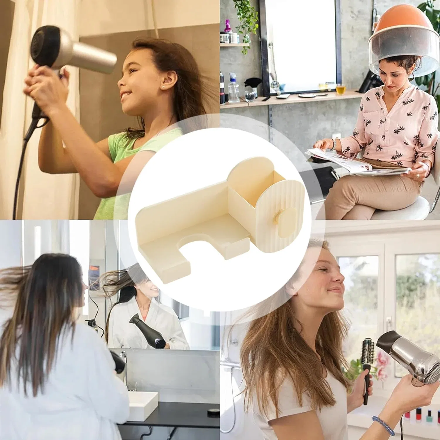 Подставка для фена и плойки, универсальная, 1 шт, 9x13x9 см — фото 4