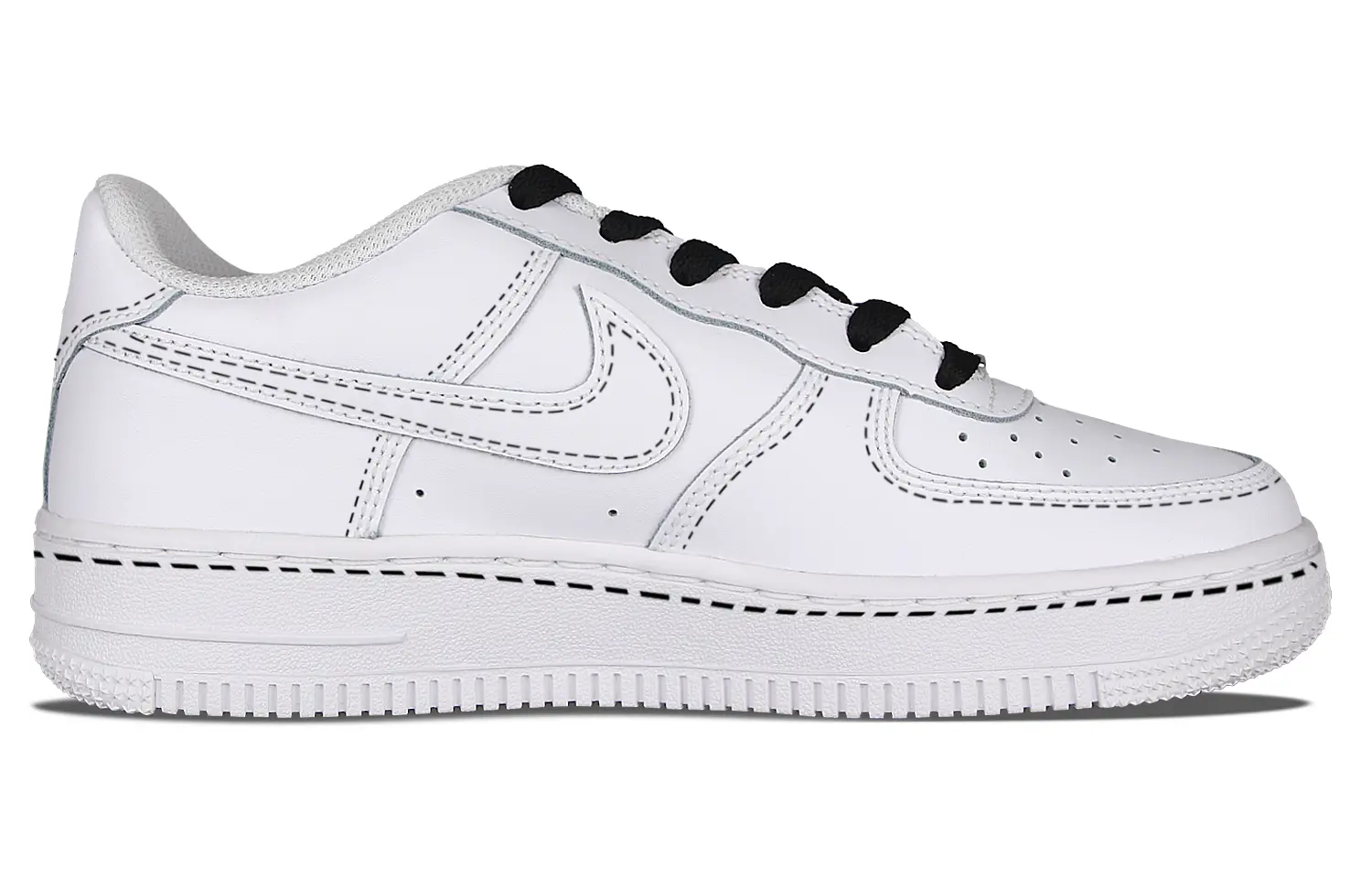 

Кроссовки Nike Air Force 1 Skateboard Shoes Unisex Low-Top Black/White, Черный, Кроссовки Nike Air Force 1 Skateboard Shoes Unisex Low-Top Black/White
