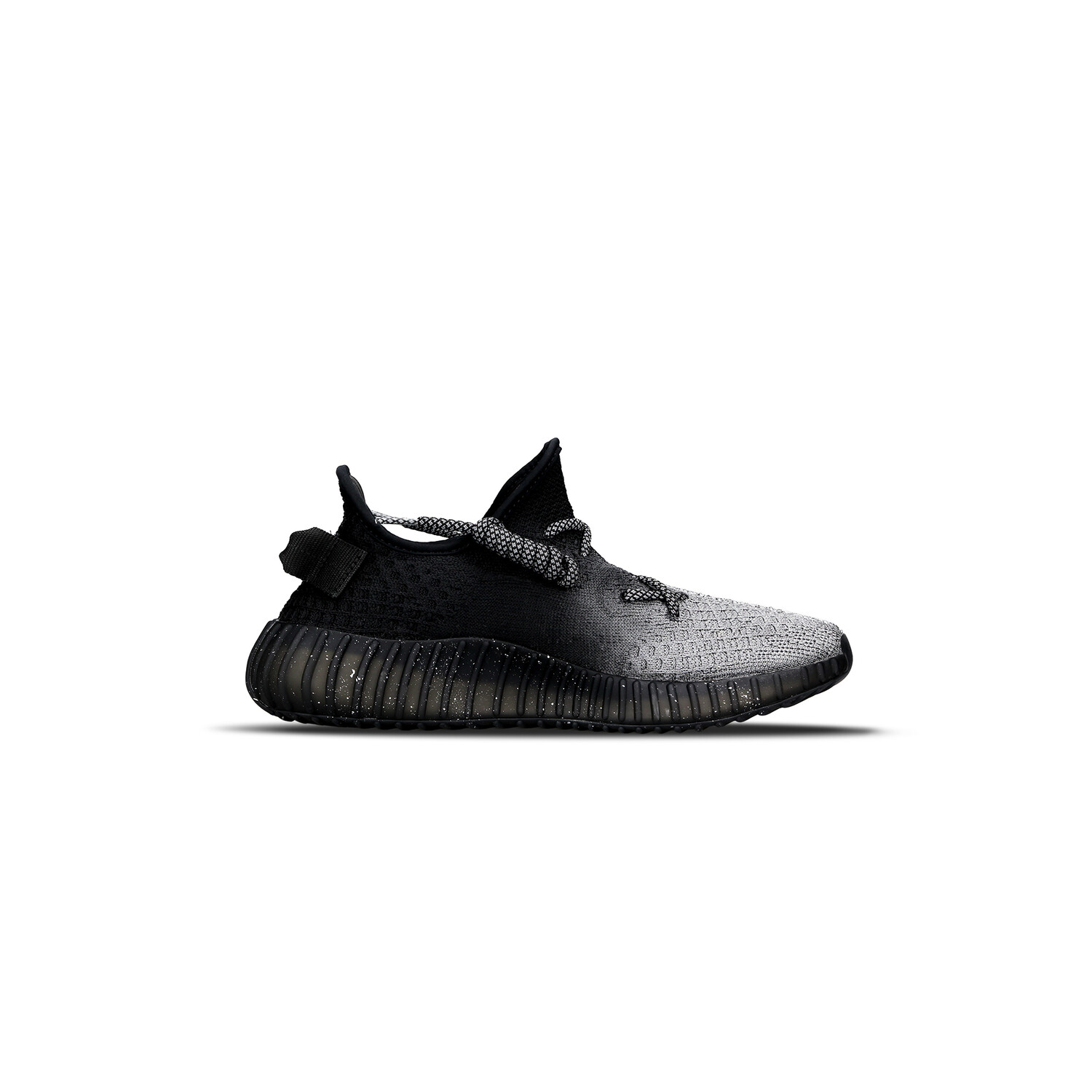 Кроссовки adidas originals Yeezy Boost 350 V2 Lifestyle Shoes Unisex Low-top Black/silver, черный/серебряный — фото 2