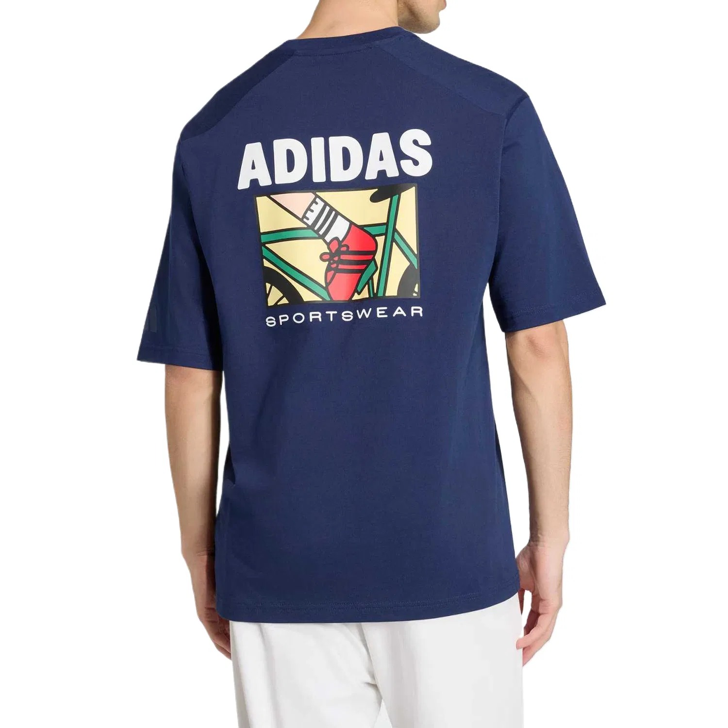 Футболка мужская Dark Indigo с круглым вырезом Adidas — фото 4