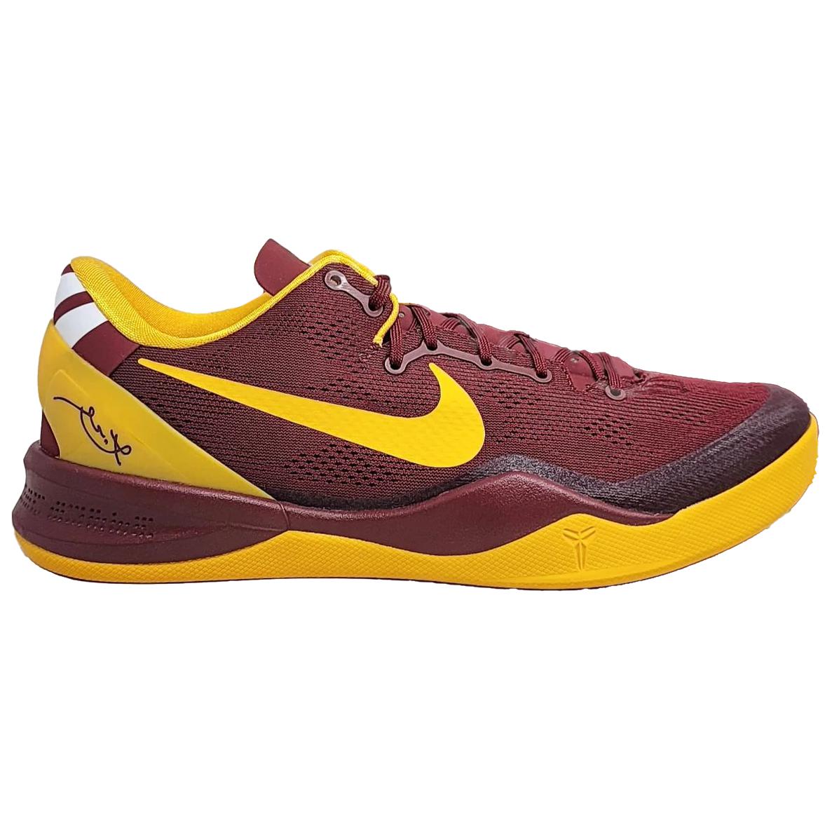 Кроссовки баскетбольные Nike Kobe 8 Protro PE 'USC' мужские низкие красные желтые с амортизацией и износостойкостью — фото 2