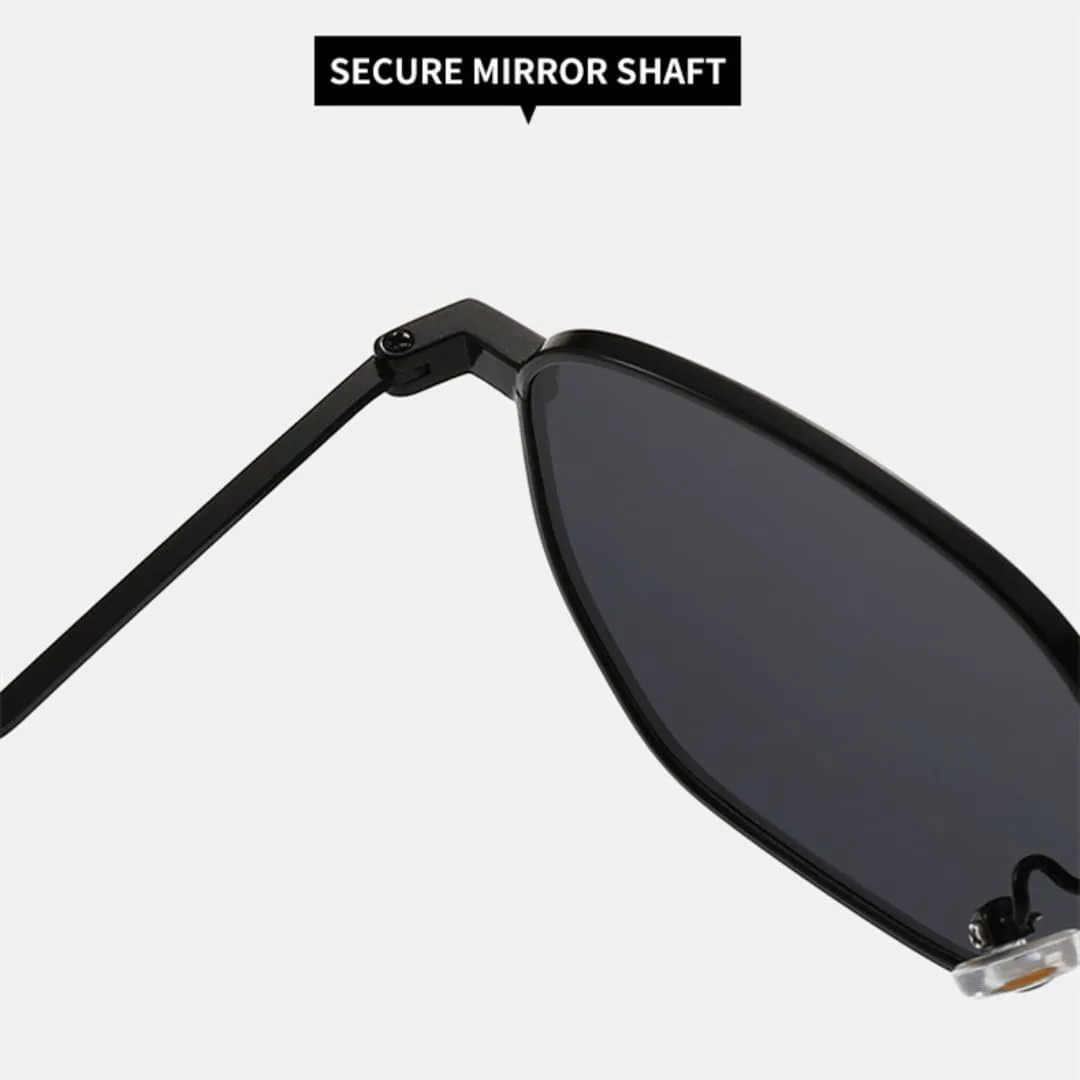 

Ретро-модные квадратные женские солнцезащитные очки в роскошной тонкой оправе в стиле панк, защита от ультрафиолета, мужские очки UV400 UATXTAU, Golden Tea