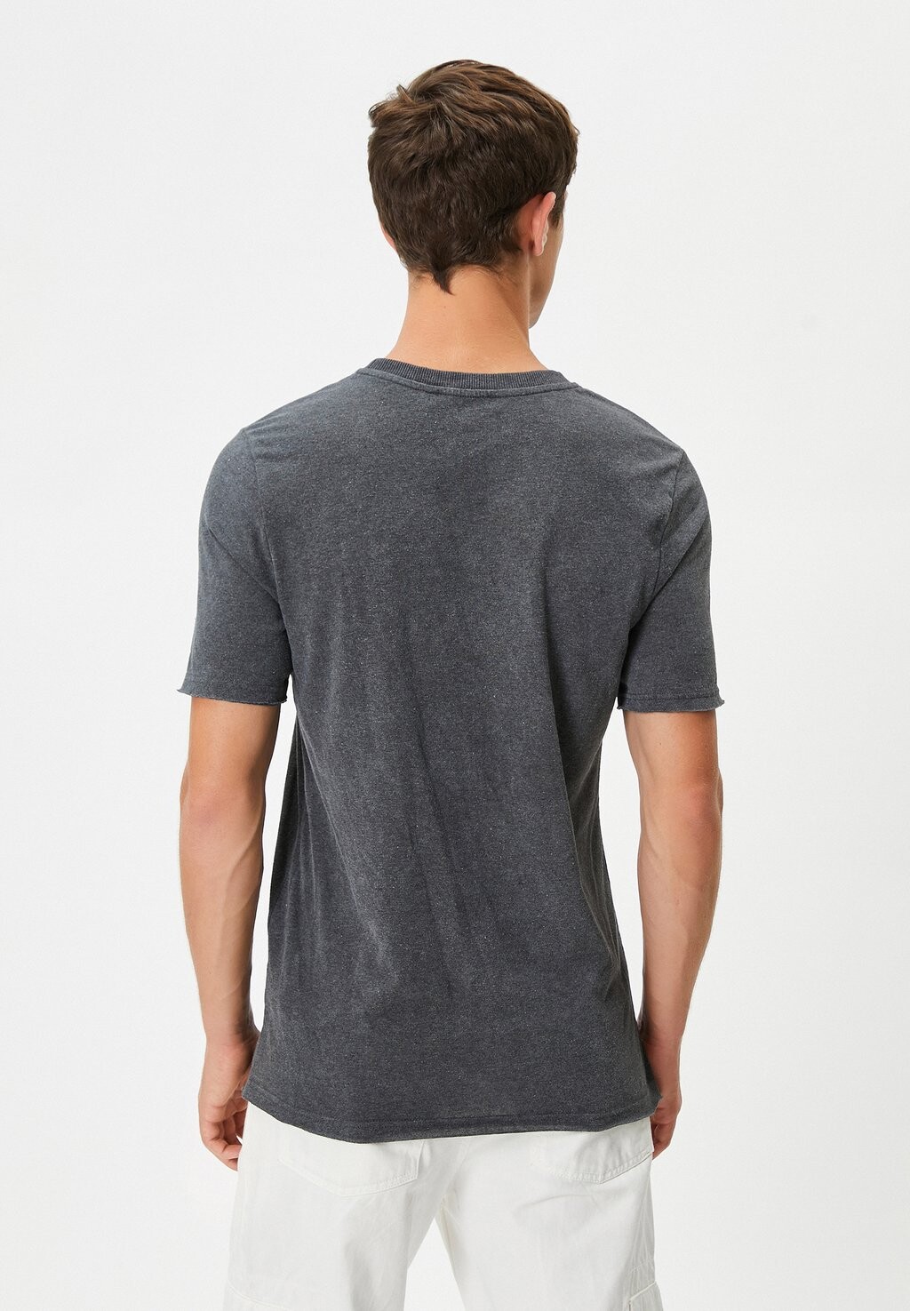 

Базовая футболка CREW NECK BASIC SHORT SLEEVE Koton, серый