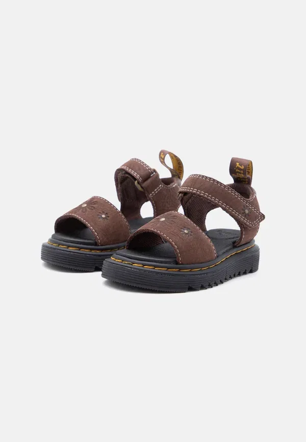 Сандалии Marlowe flower Dr. Martens, тёмно-коричневый — фото 2