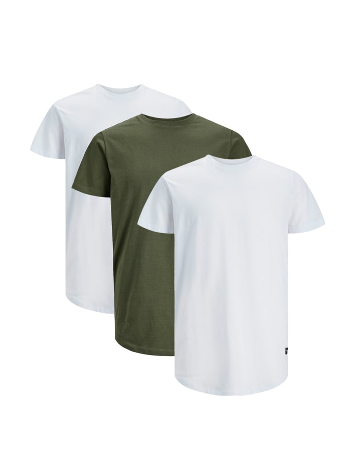

Футболка Jack & Jones, цвет weiß/grün