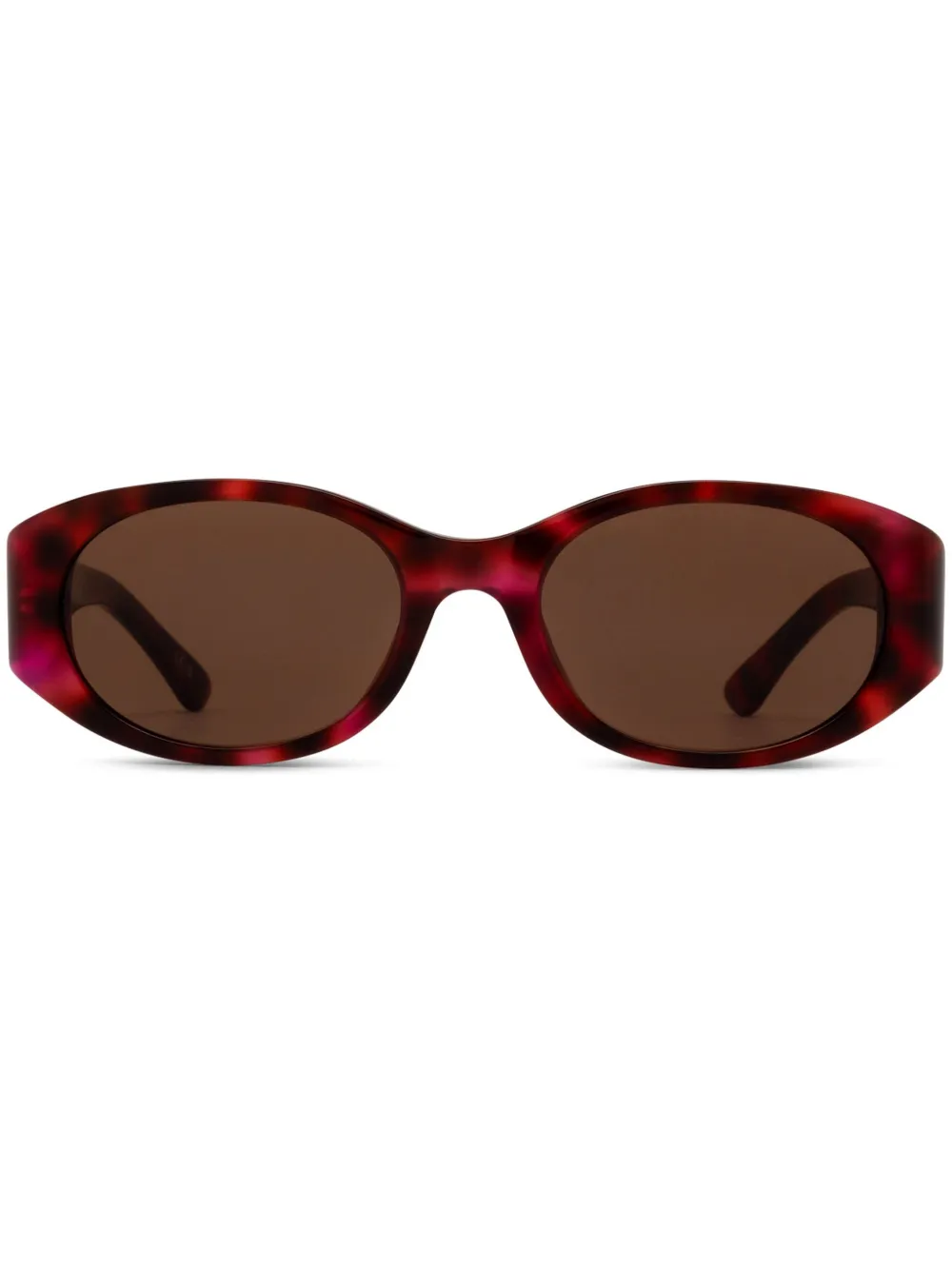 

Солнцезащитные очки в овальной оправе Balenciaga Eyewear, красный