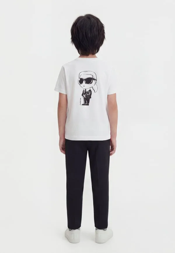 Футболка унисекс с принтом Karl Lagerfeld Kids, White — фото 2