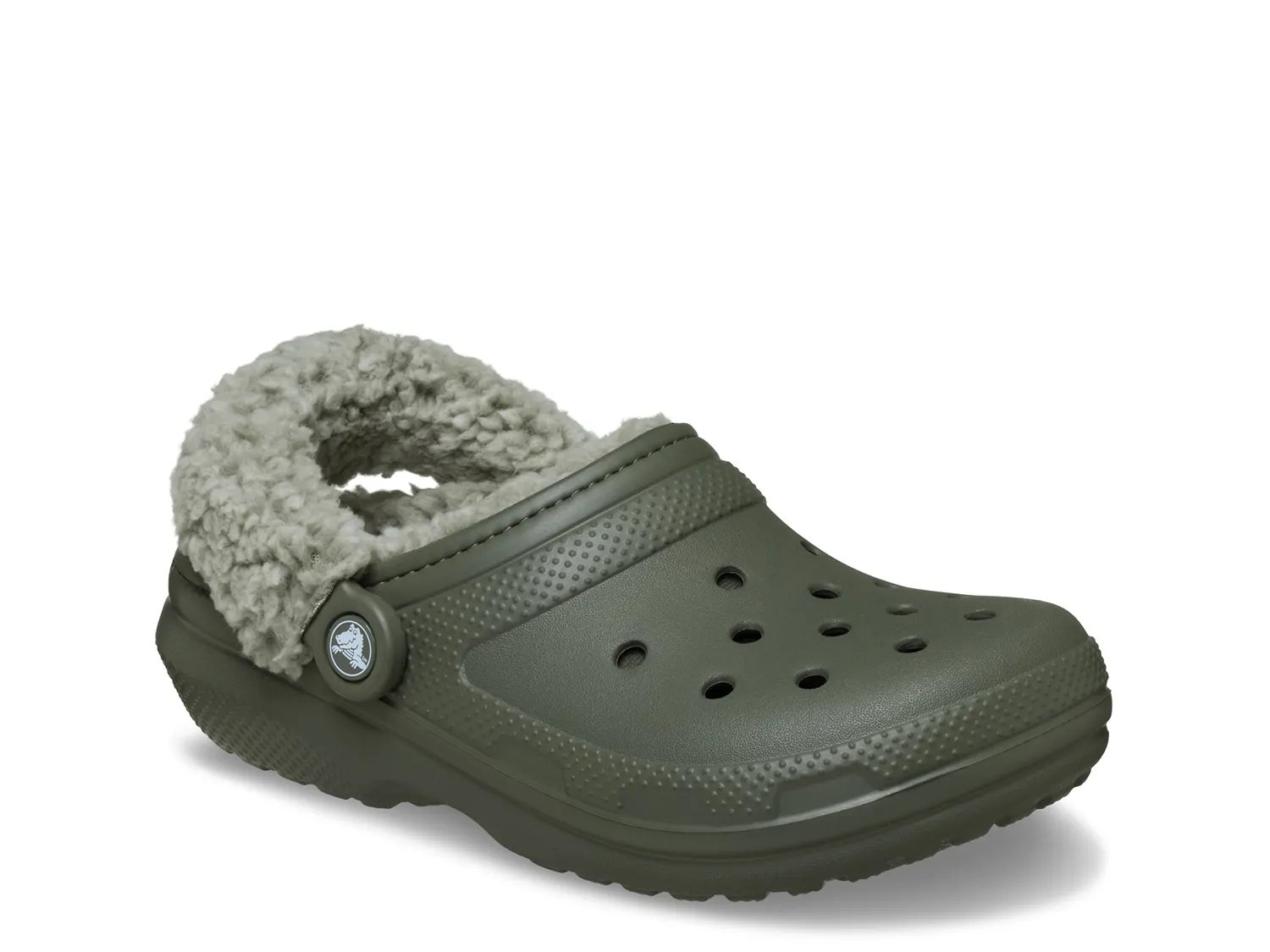 Сабо Crocs Classic Fleece Lined Clog, Dusty Olive