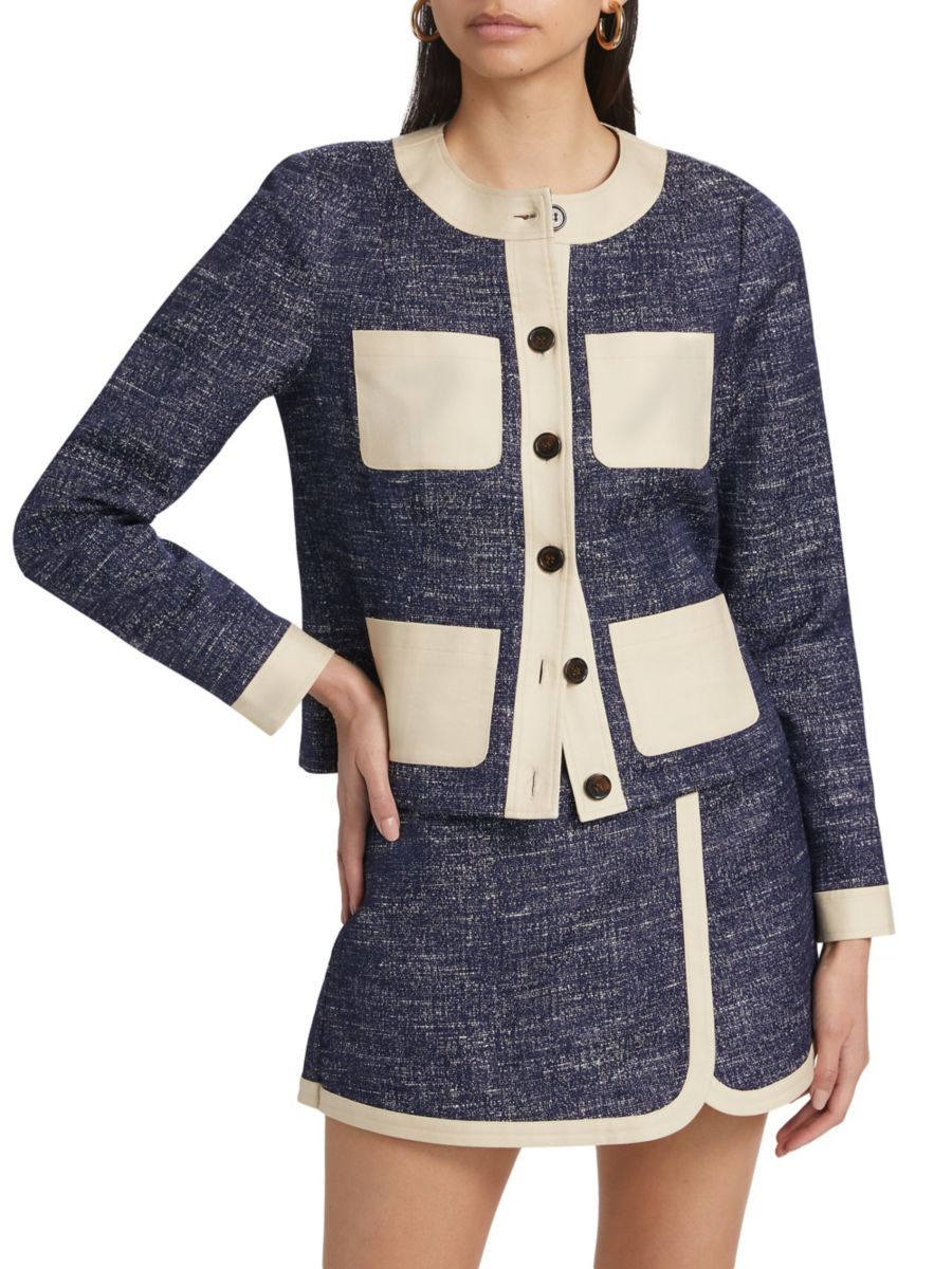 

Куртка с нашивками Slub Boulcé If Only Studio, цвет Navy Ivory, Синий, Куртка с нашивками Slub Boulcé If Only Studio, цвет Navy Ivory