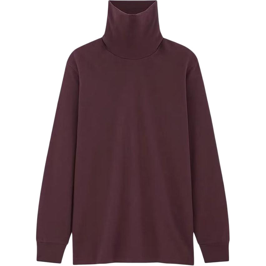 

UNIQLO Свитер мужской темный красно-фиолетовый