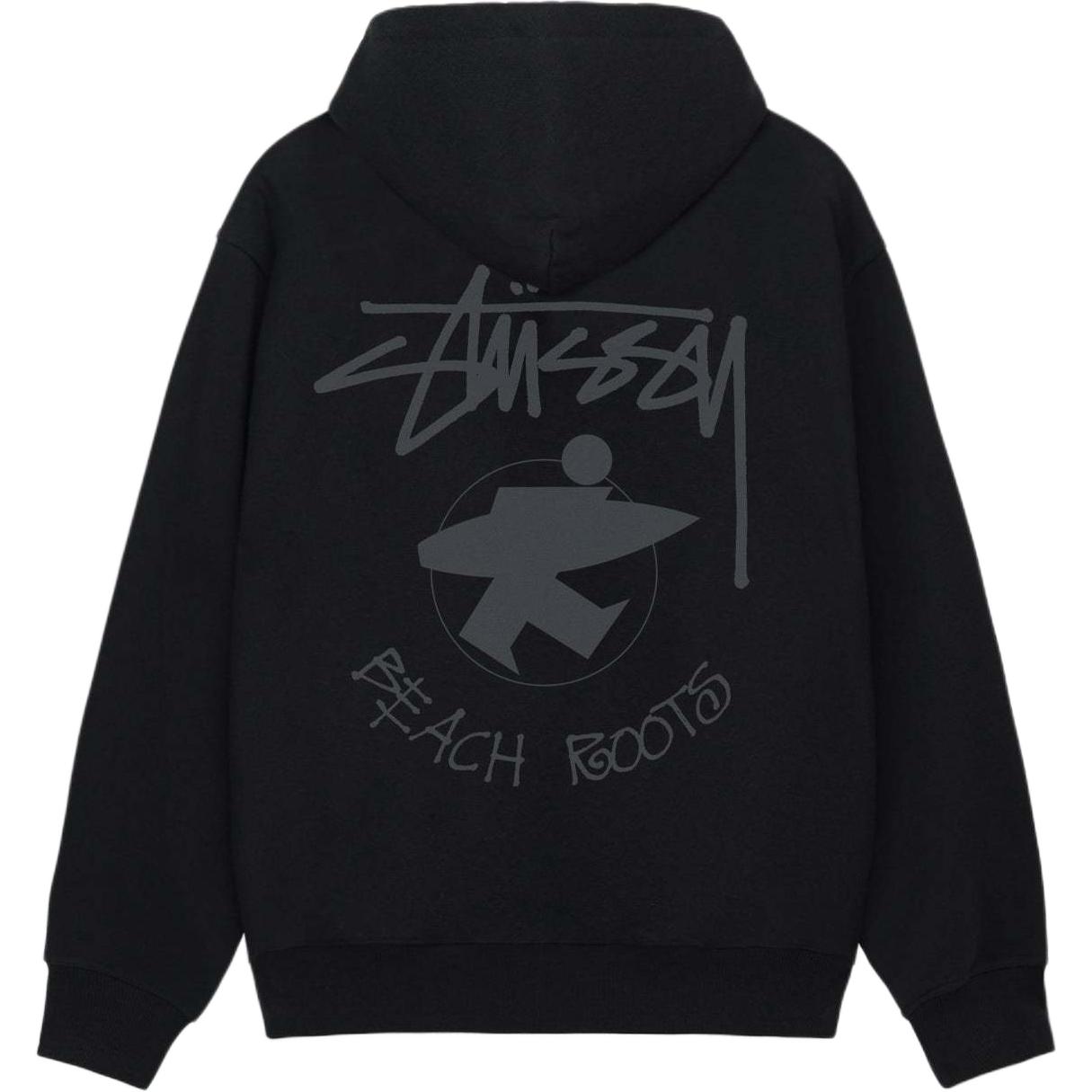 

Толстовка с капюшоном Beach Roots Zip Stussy, серый