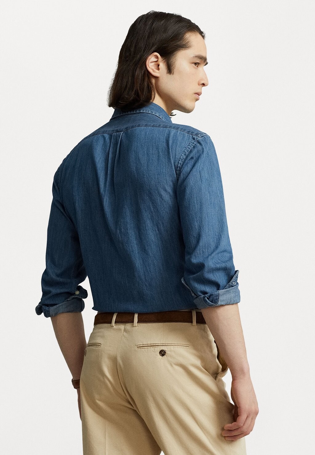 Рубашка Custom Fit Shirt Polo Ralph Lauren, цвет denim — фото 3