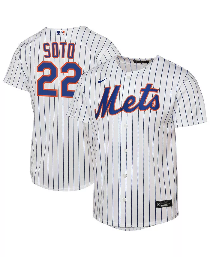 

Белая реплика домашней футболки New York Mets для подростков Juan Soto Nike
