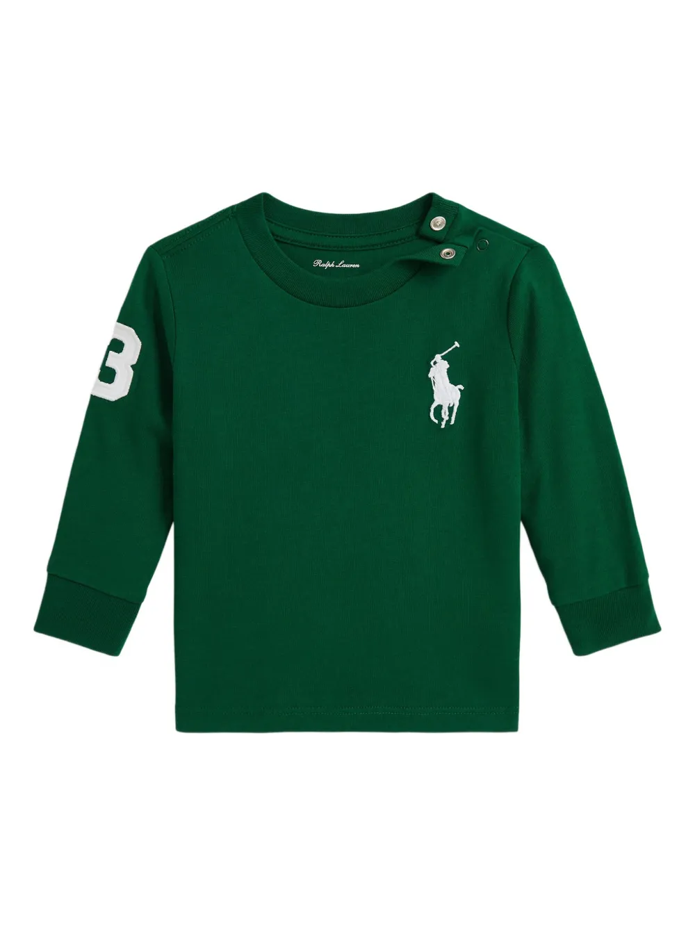 

Футболка с длинными рукавами и логотипом POLO RALPH LAUREN KIDS, зеленый