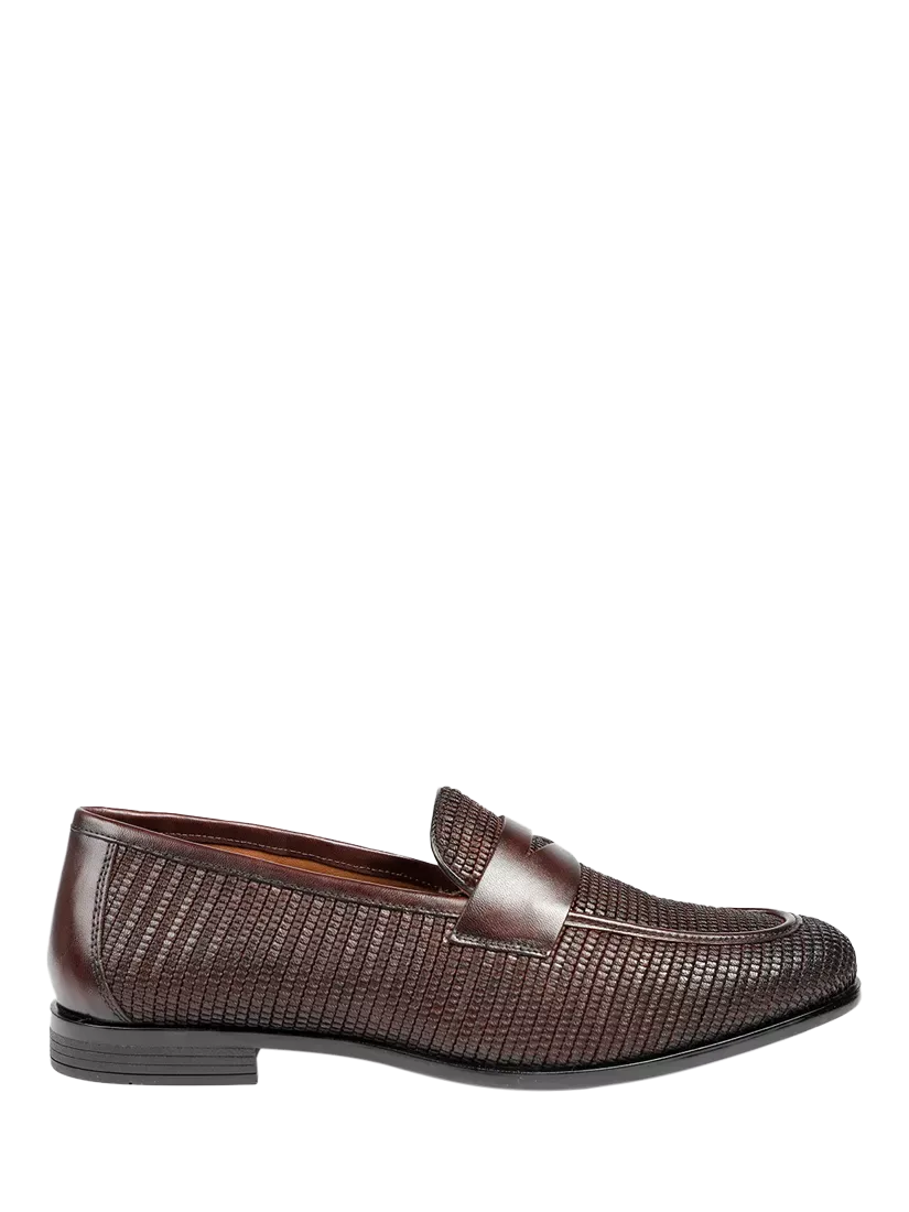Лоферы Rogelio из плетеной кожи Jones Bootmaker, Brown