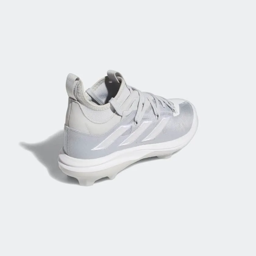 Мужские бутсы Adidas Adizero Afterburner Nwv, светло-серый/белый — фото 3