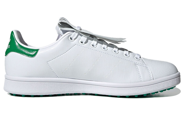 Кроссовки Adidas Originals Stan Smith Golf Spikeless White Green — фото 2