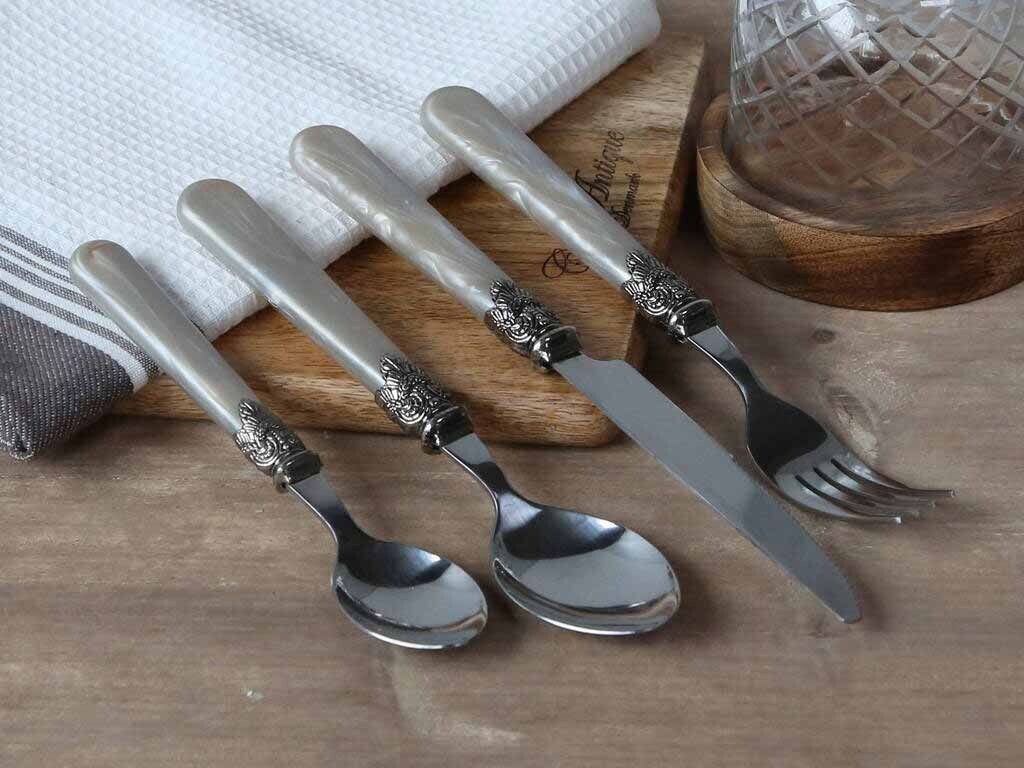 

Набор столовых приборов Chic Antique I Linas, 16 предметов, уголь