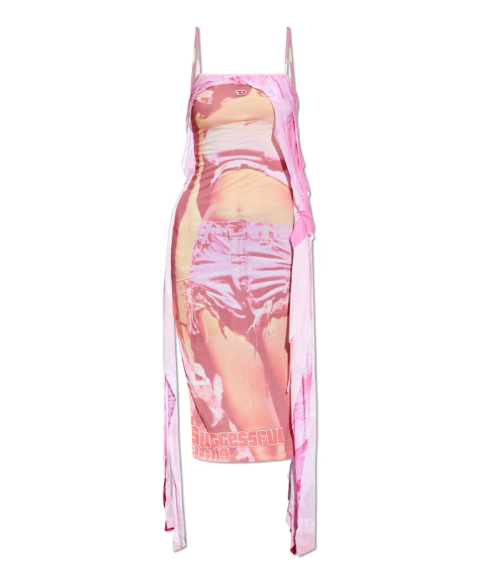 

Платье на бретельках d-malory-long Diesel, мультиколор