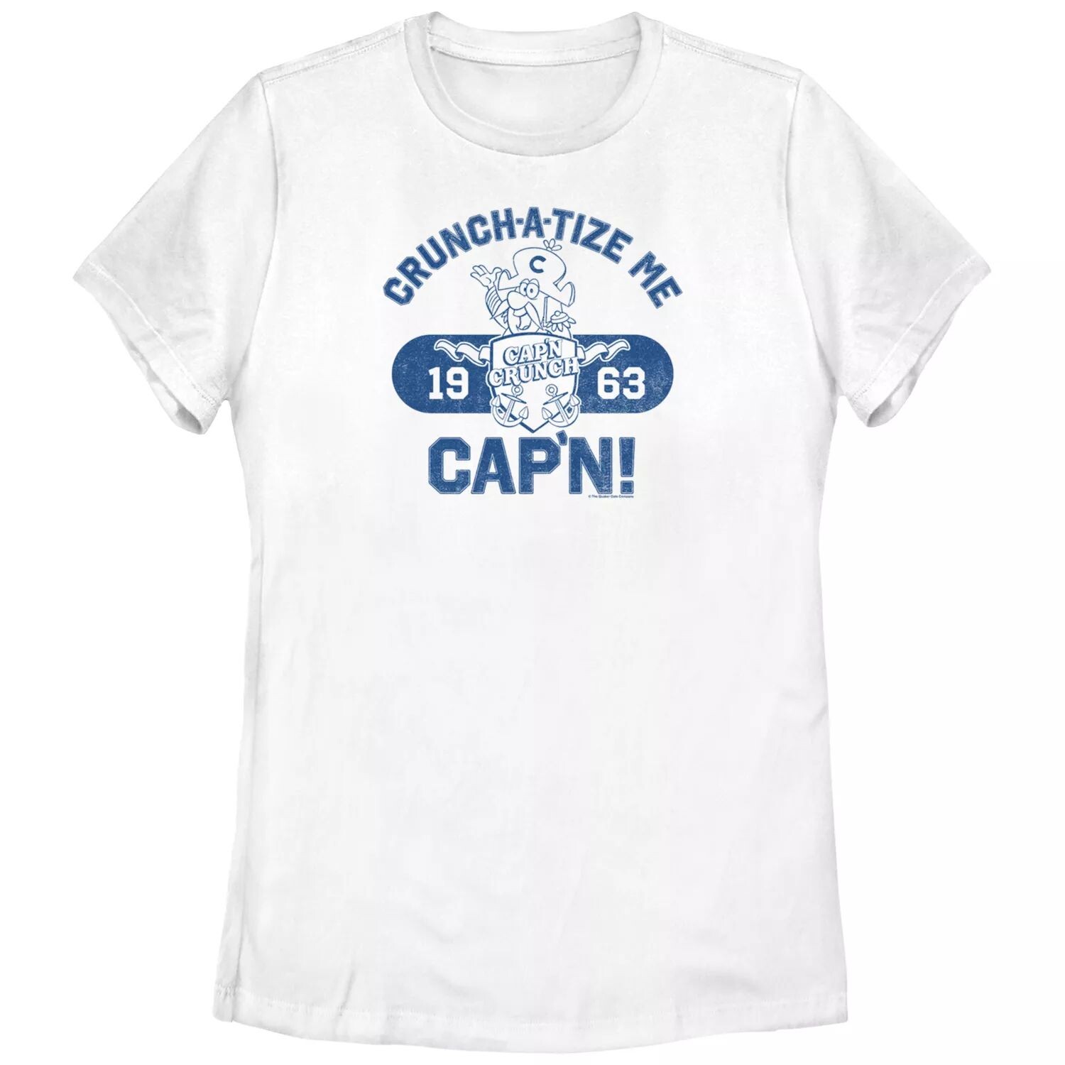 

Юниорская футболка с графическим рисунком Captain Crunch Crunch A Tize Me Collegiate Licensed Character