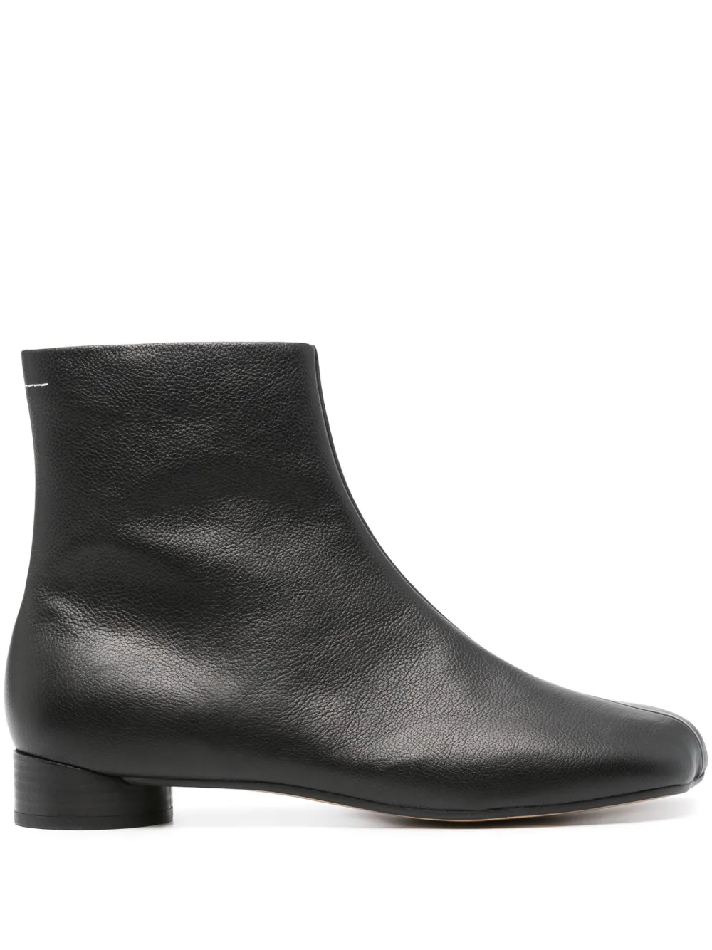

Ботинки из зернистой кожи MM6 Maison Margiela, черный